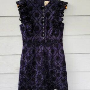 Sea New York Dasha Navy Eyelet Mini Dress Sz.6